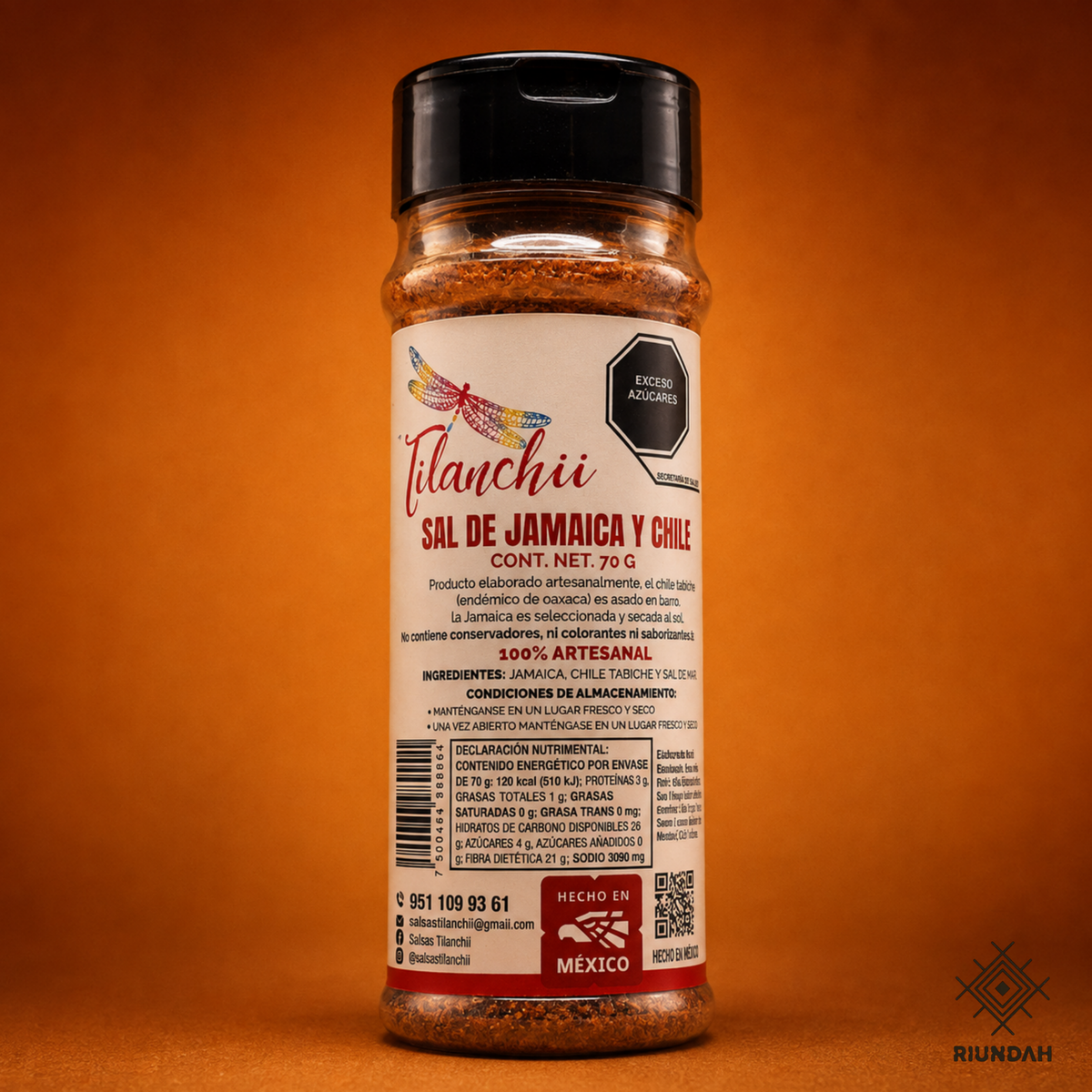Sal con jamaica y chile 70 gramos