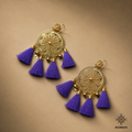 Maxi Aretes de Filigrana color  Morado