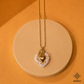 Collar corazón blanco