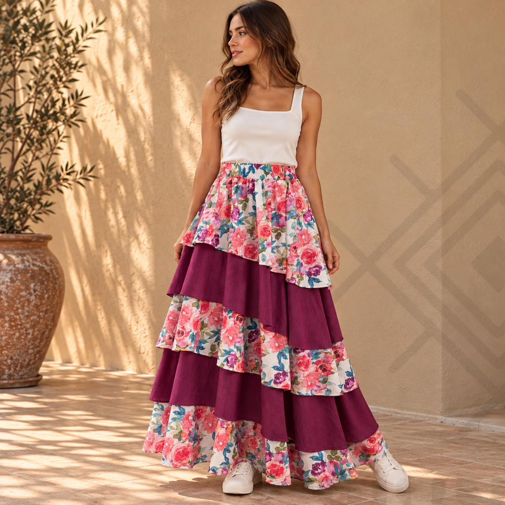Falda Magnolia 5 capas
