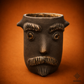 Tarro Rostro Barro Negro