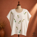 Blusa bordada mazorca blanca