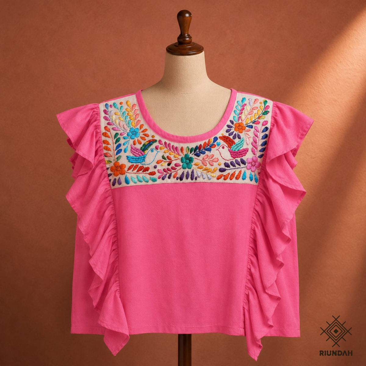 Blusas de Lino Rosa y Lila