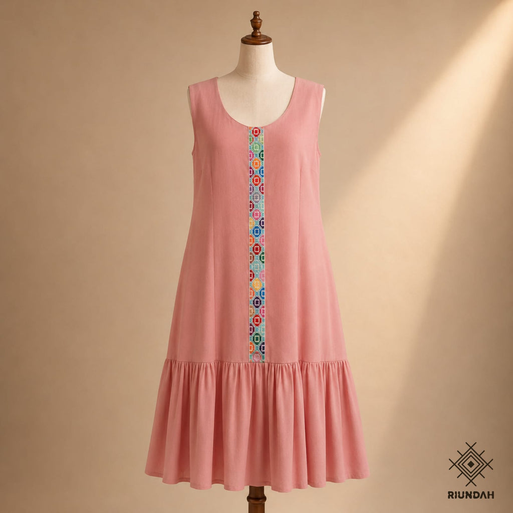 Vestidos en línea A con bordado