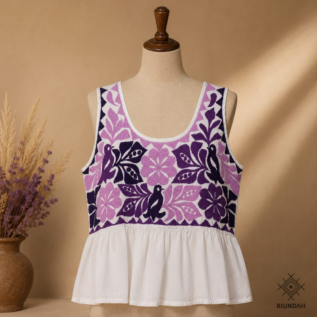Blusa diseño Tuxtepec color Morado / Lila
