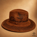 Sombrero de Gamuza Color Café