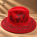Sombrero de Gamuza Color Rojo