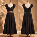 Vestido Negro con Flores