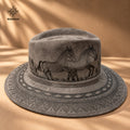 Sombrero de Gamuza Color Gris